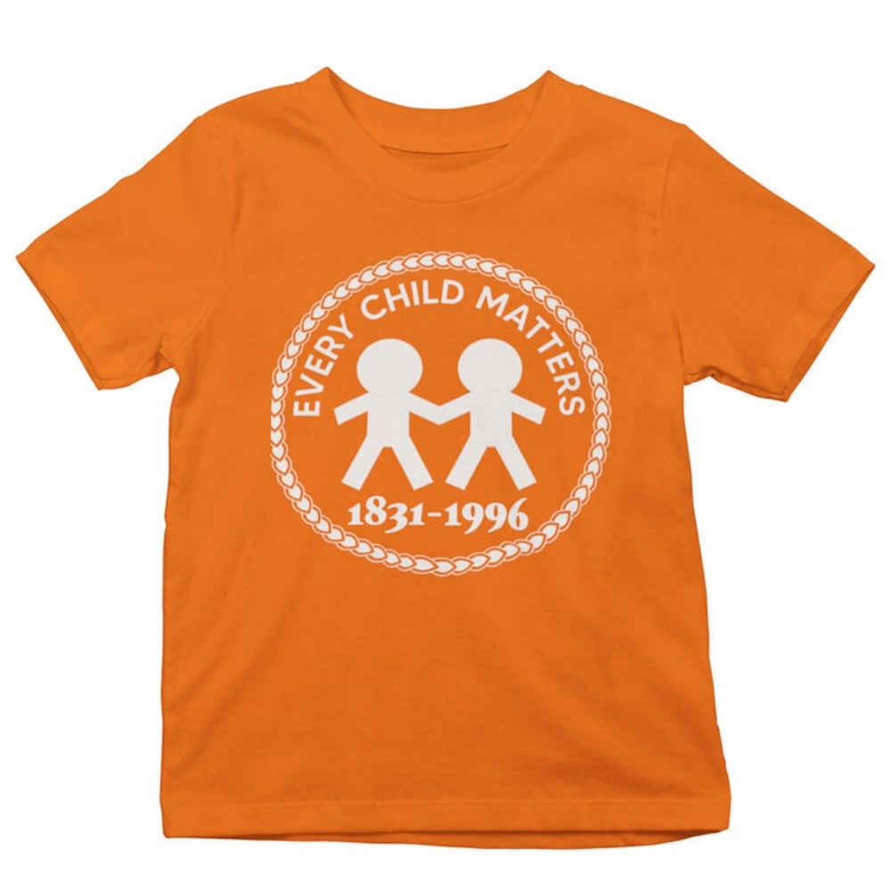 TOYS R US Unisex Child/Youth Every Child Matters Short Sleeve Orange T-shirt